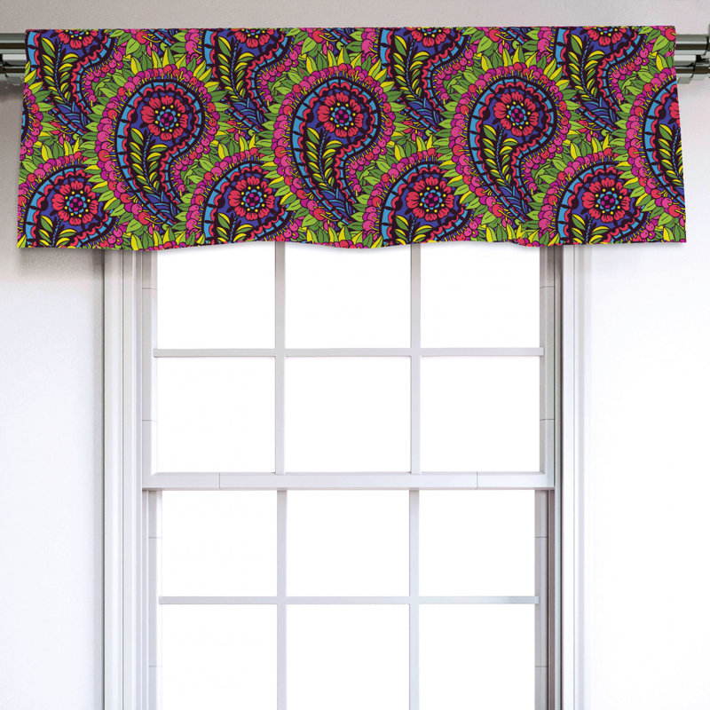 Sateen Ruffled Window Valance