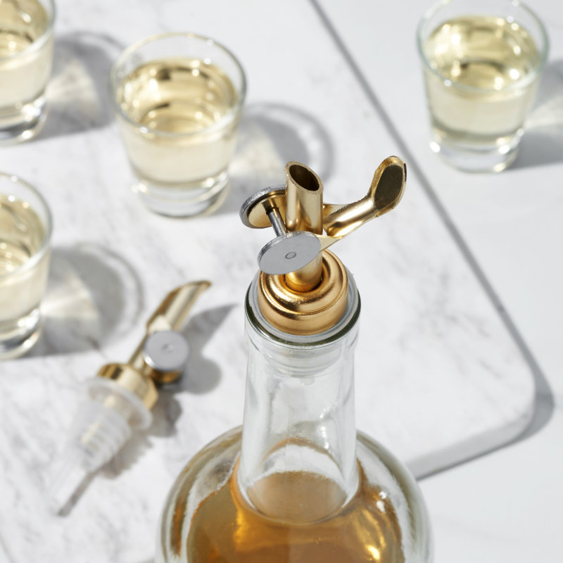 Glide Weighted Pour Spout, Gold