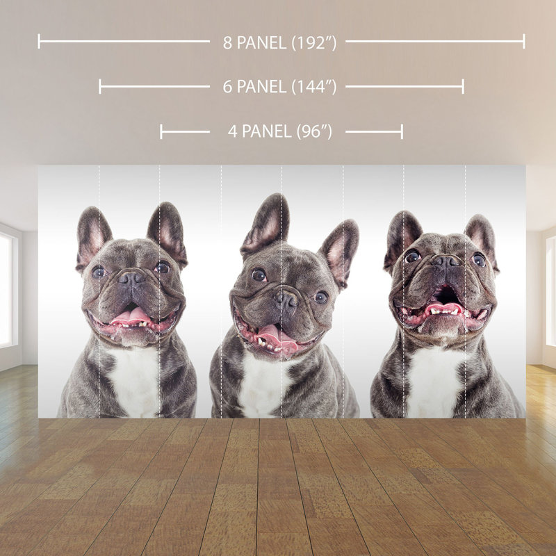 Panneau de papier peint Dota Dog, L 100,08 po x l 96 po