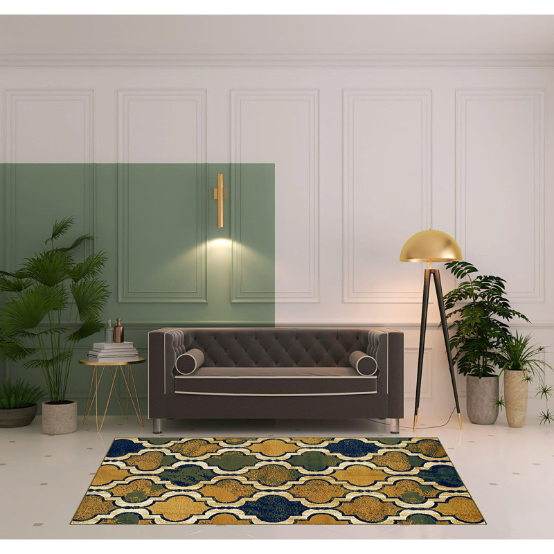 Jcion Moroccan Indoor Rug, Rectangle 5' x 8'
