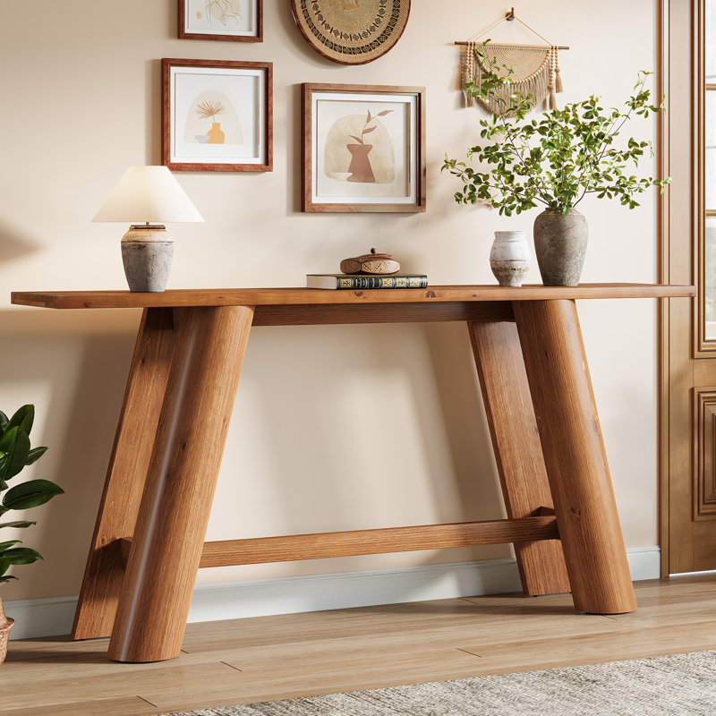 Console 70,87 po en bois massif