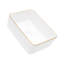 Lavabo de salle de bain rectangulaire en céramique 16 po x 12 po blanc - moderne, teinté, encastré au-dessus du comptoir-744849458