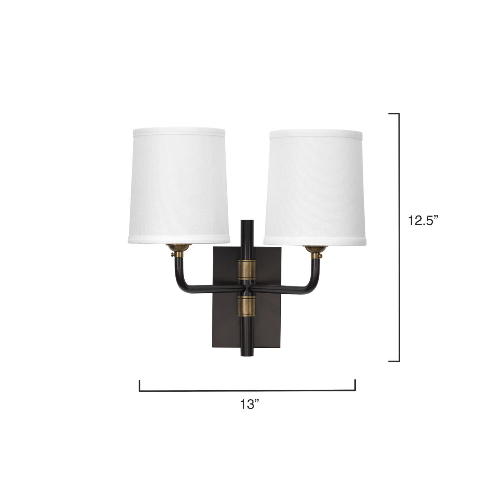 Lawton 2 Light Dimmable Armed Sconce
