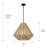 Simon 4 - Light Shaded Pendant - Natural Raphia Rope - Natural-830574193