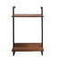 3 niveaux et 2 étagères de salle de bain murales multi-fonctionnelles robustes pour le garde-manger Garde-manger Espace de rangement en bois