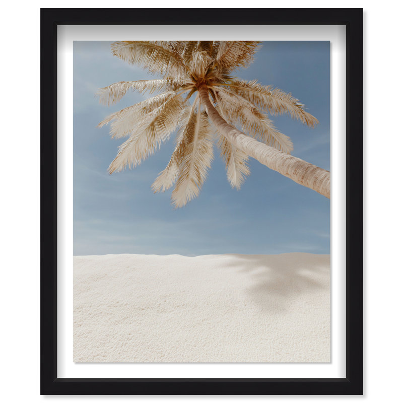 Creamy Coastal II Print by Oliver Gal, 31.5"H x 25.5"W, Black Shadowbox
