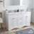Chamiya 60'' Double Bathroom Vanity with Carrara Marble Top-343898122