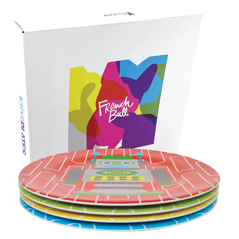Ensemble d'assiettes pour enfants 4 pièces French Bull
