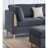 3-PCS Reversible Sectional Set Living Room Furniture Chenille Couch Sofa-1687443529