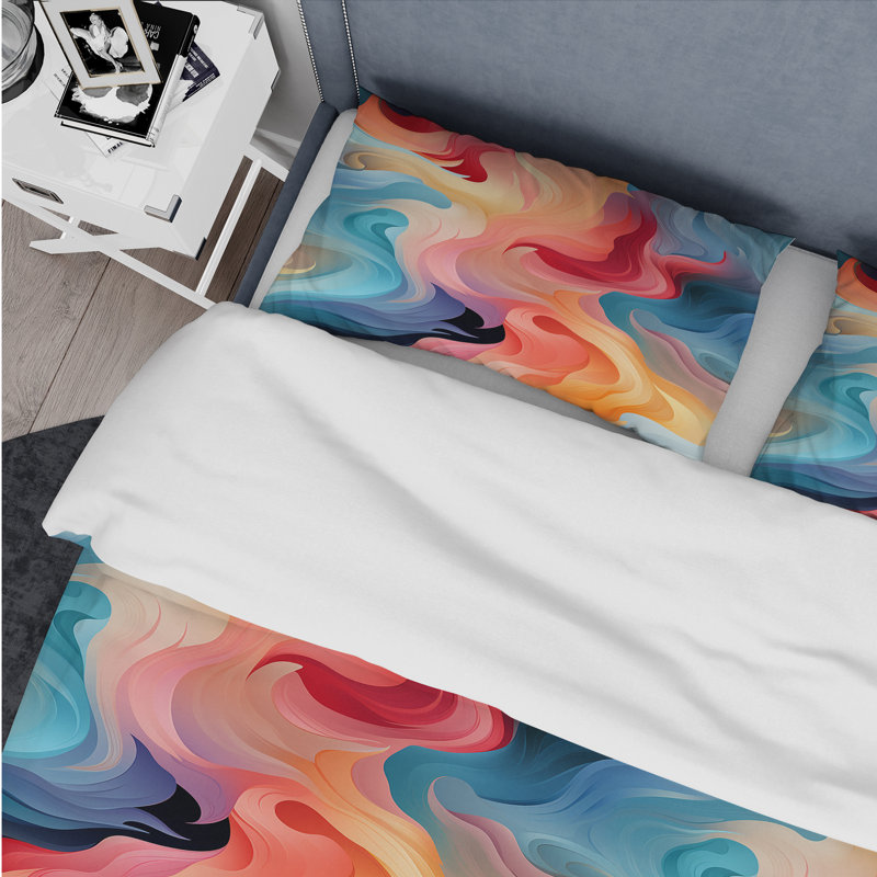 Ensemble de housse de couette Popart, Housse de couette pour très grand lit et 2 très