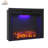 Mateas Electric Fireplace Insert, Christmas Fireplace Heater with Overheating Protection, Fire Crackling Sound, Remote Control, 750/1500W, Black-654328608
