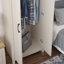 Limestone 2 Door Manufactured Wood Wardrobe-262987660