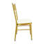 Chaise d'appoint empilable en métal or 18 po Chiavari-95274982