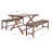 Hannibal 3 - Person Wood Patio Dining Set with Rectangular Table