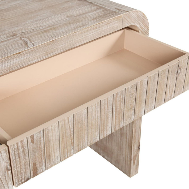 Console rétro Colynn, Bois naturel délavé