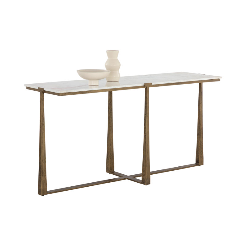 64'' W Marble Console Table