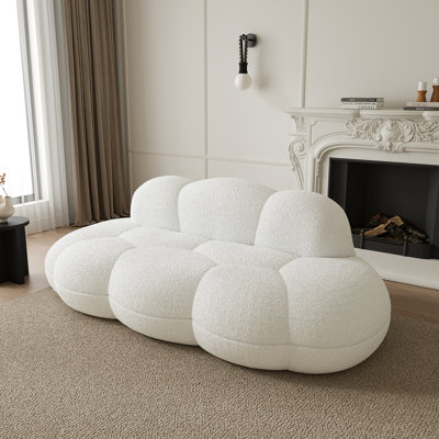 Fauteuil à billes incurvé moderne à 3 places Shirley