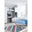 Kilim bleu Ankara 4 pi 11 po x 6 pi 6 po