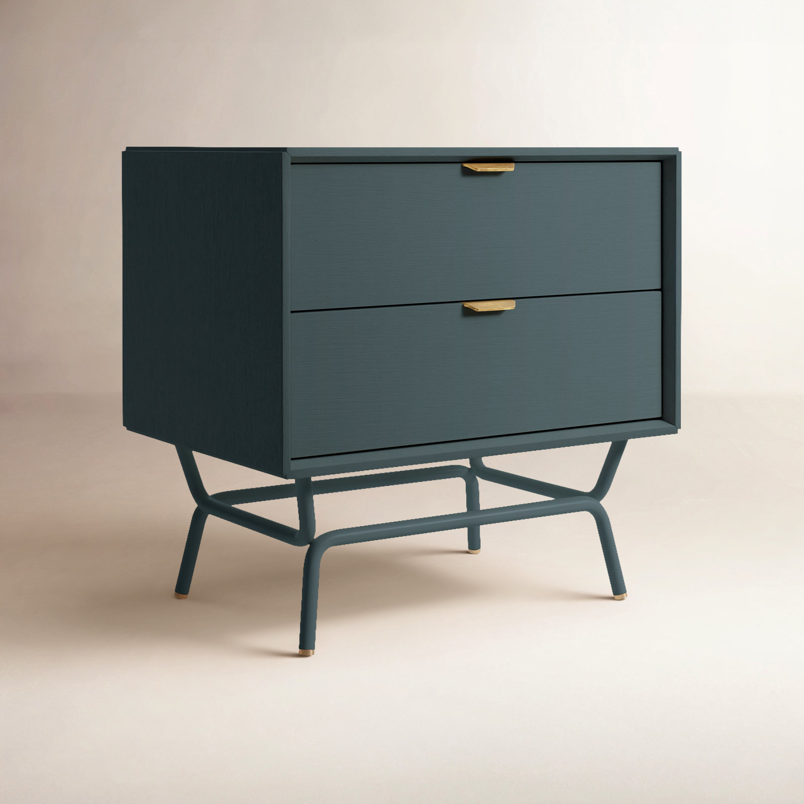 Dang 2-Drawer Nightstand, Marine Blue