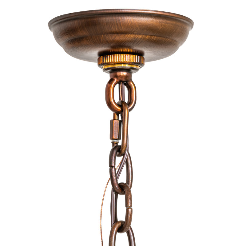 18" Square Balsam Pine Inverted Pendant