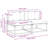 vidaXL Outdoor Middle Sofa 2 Piece Natural Solid Acacia Wood