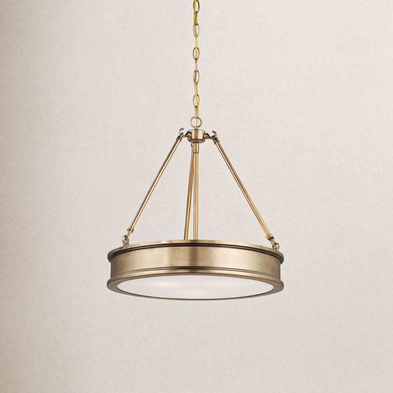 Everlee 3-Light Chandelier, Liberty Gold
