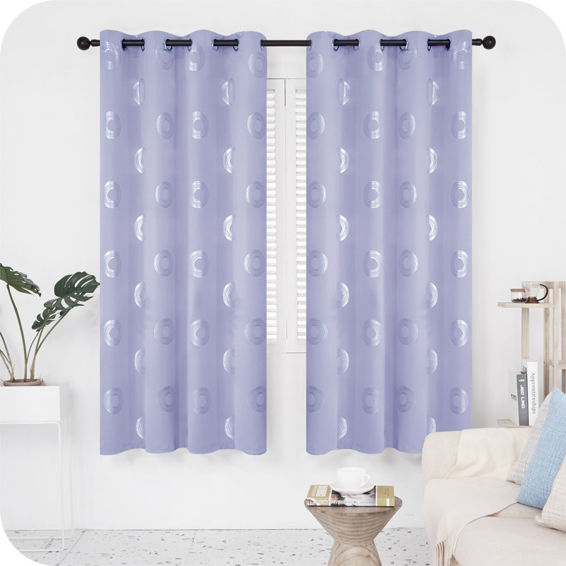 Queanna Blackout Curtain Pair, 55cm Width x 183cm Drop