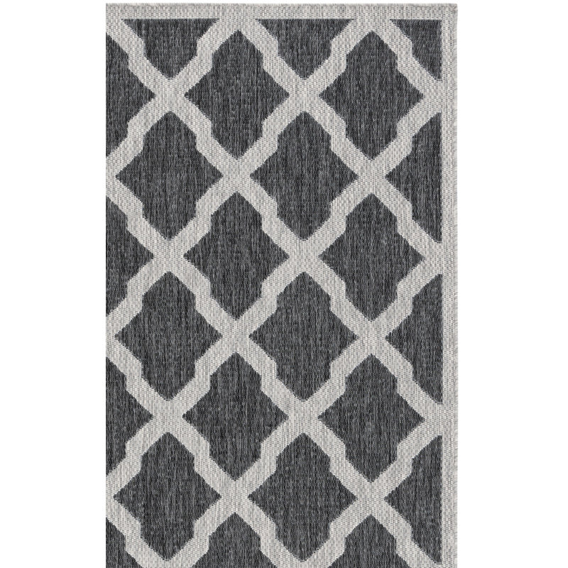 Tapis d'intérieur / extérieur à motif géométrique Taleek Performance, Carré 6 pi 7 po