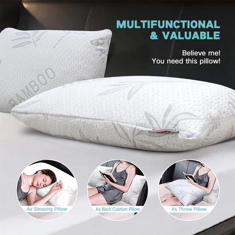 Reversible Cooling/Bamboo Rayon Memory Foam Pillow — Fundraising with  Simply Sheets