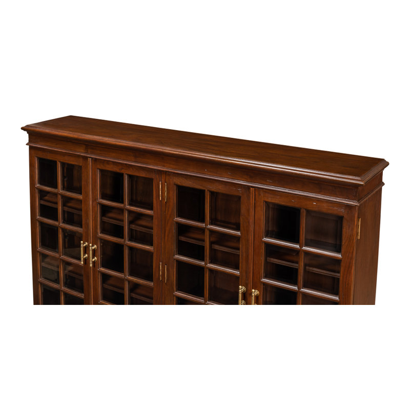 Morgan Solid Wood Bookcase, Walnut/Dark Brown