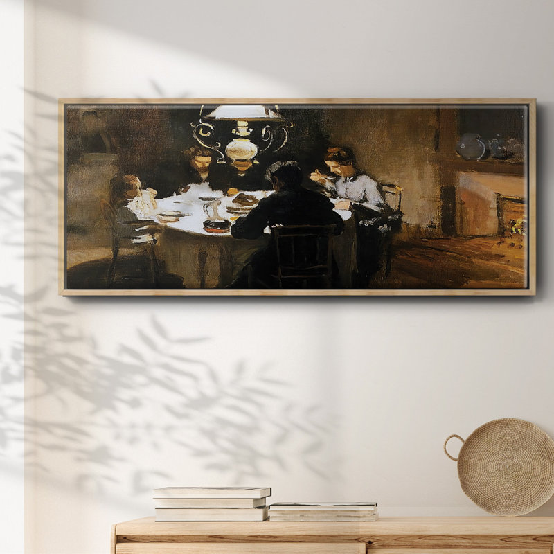 The Dinner, 1868- Framed Canvas