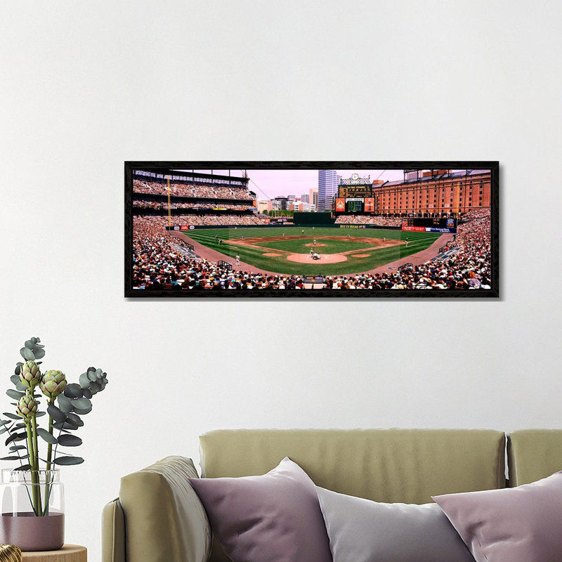 High Angle View Of A Baseball Field, Baltimore, Maryland, USA by Panoramic Images - Panoramic Gallery-Wrapped Canvas Giclée on Canvas