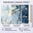 Blue And Grey Leave On Branch I - Leaves Wall Art-842066877-842066875