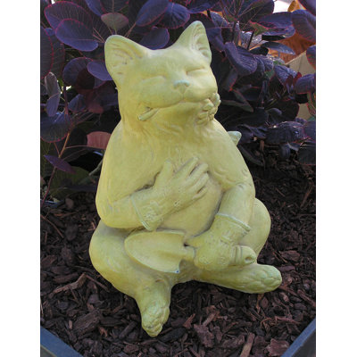 Statue de jardinage de chat