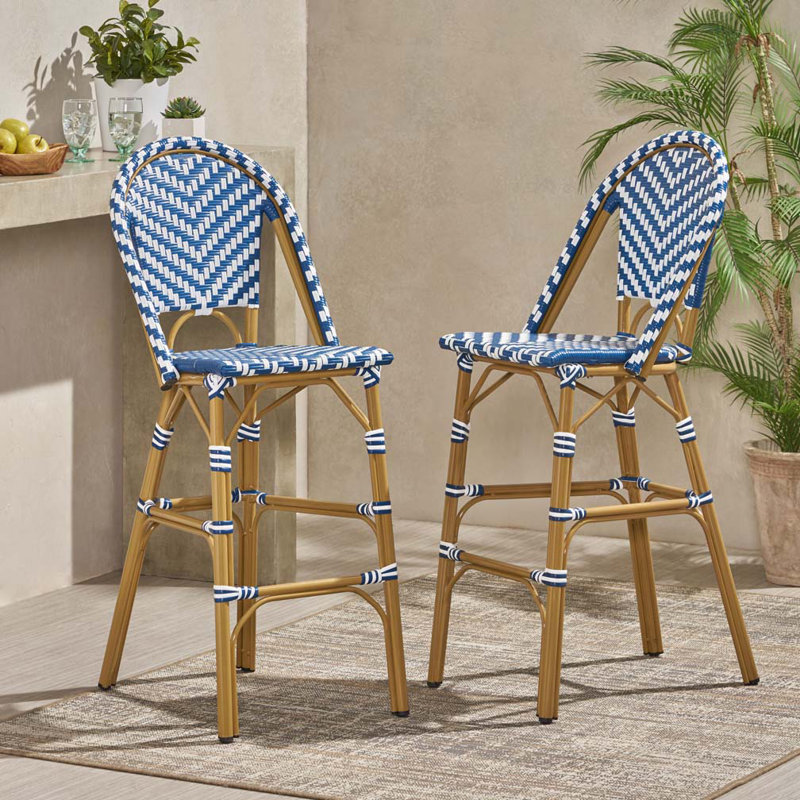 Tabourets de bar en rotin PE