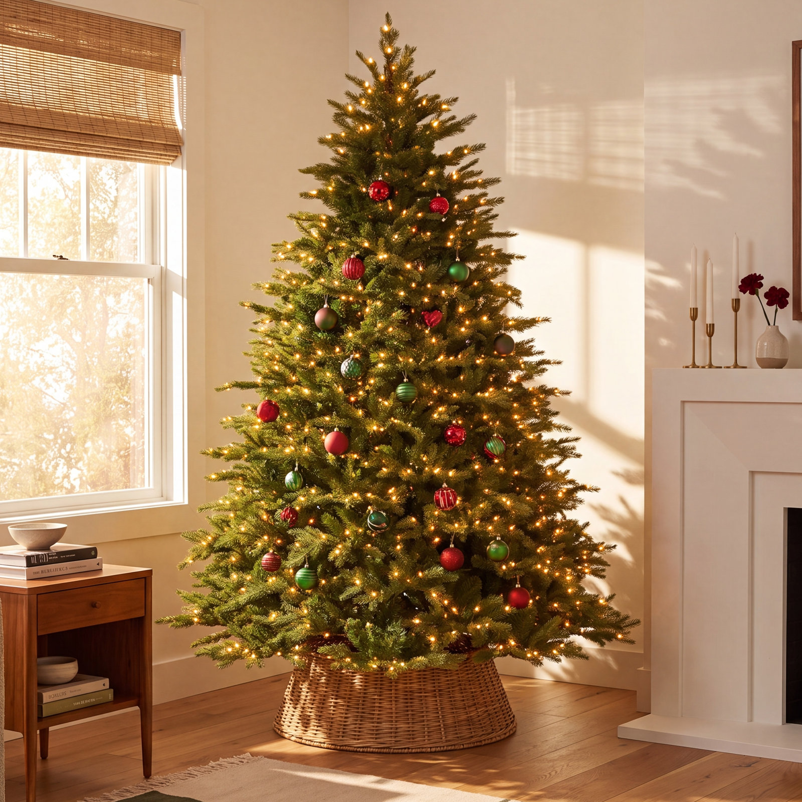 7.5' Pre-Lit Nordic Spruce Christmas Tree