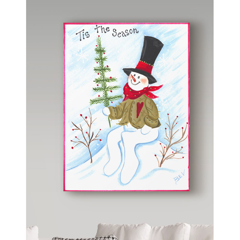 « tis the season hills », art sur toile, H 19 po x l 14 po x P 2 po
