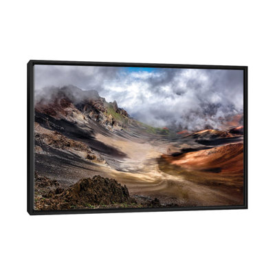 Craters Edge by Navin Bopitiya - Floater Frame Print on Canvas