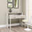 Modern White Study Desk with Upper Shelf & 2 Drawers, 39.0 x 34.6 x 25.9 inches | 100% Melamine Coated Particle Board, Thickness: 0.7 inches | Wall-Mountable, Stylish & Functional Design for Home Office & Study Spaces