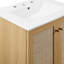 Meuble-lavabo sur pied simple 24,5 po avec plateau en bois manufacturé Modway Soma-93249770-93249769