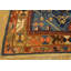 Antique Caucasian Bidjov Small Scatter Size Wool Blue Rug