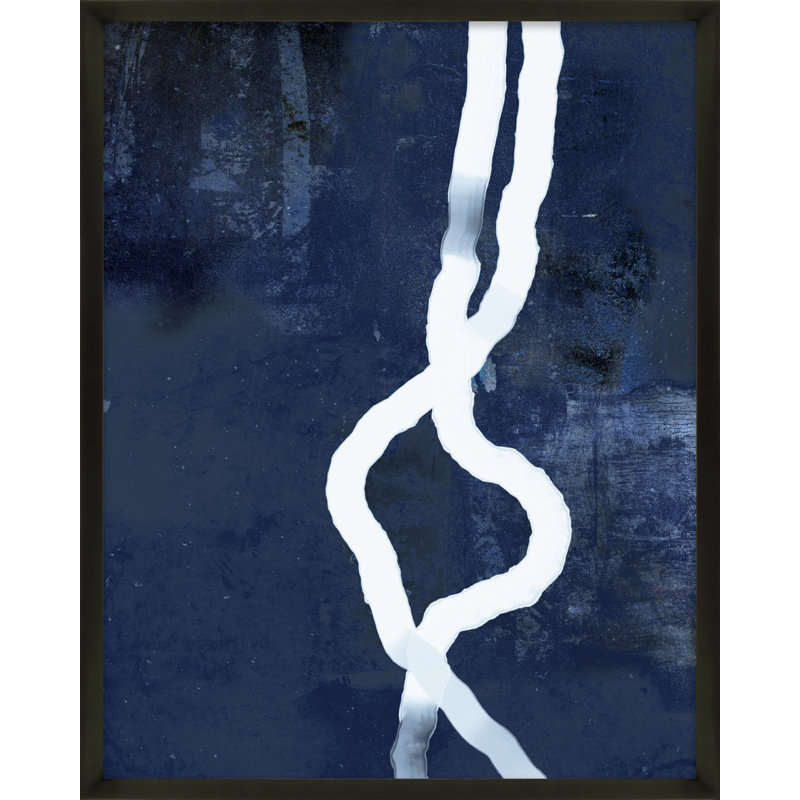 White Rope 3 Painting by Jacques Pilon, 30" H x 24" W, Black
