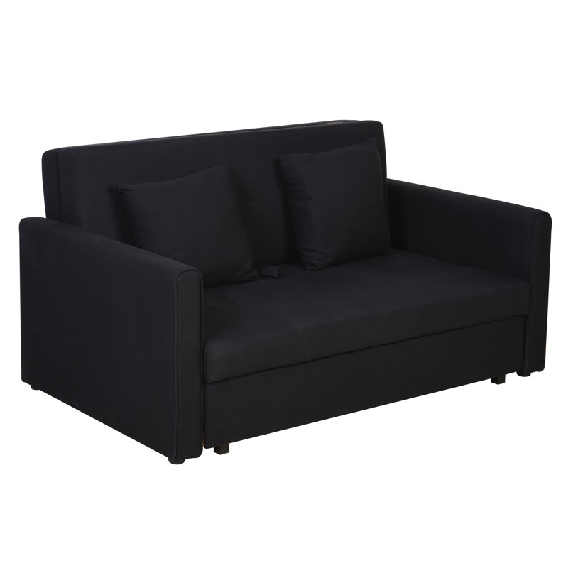 Chaplin 2 Seater Sleeper, Charcoal gray