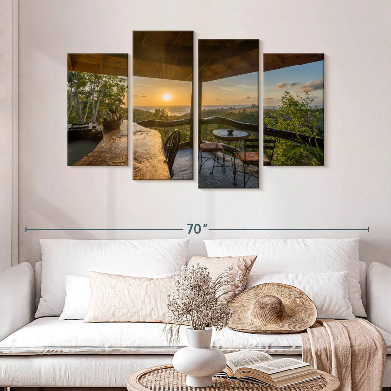Lilie Tree House Sunset View, H 32 po x l 52 po