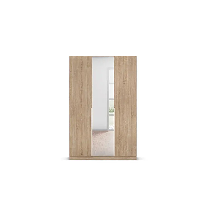 Alabama 2 Door Wardrobe, Sonoma Oak, 210cm H x 136cm W x 54cm D, Premium