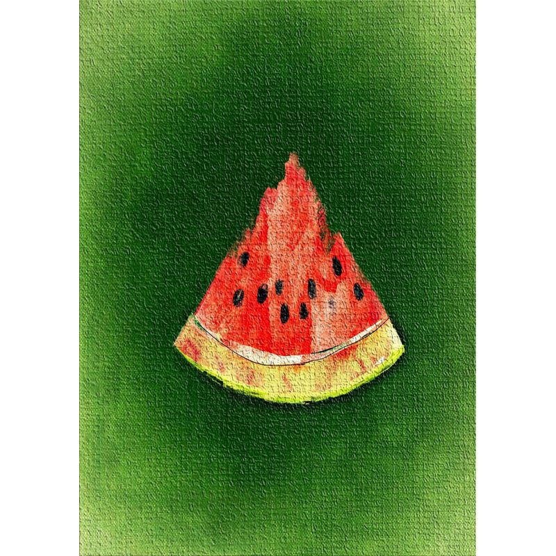 Tapis vert Watermelon, Rectangle 5 pi x 7 pi