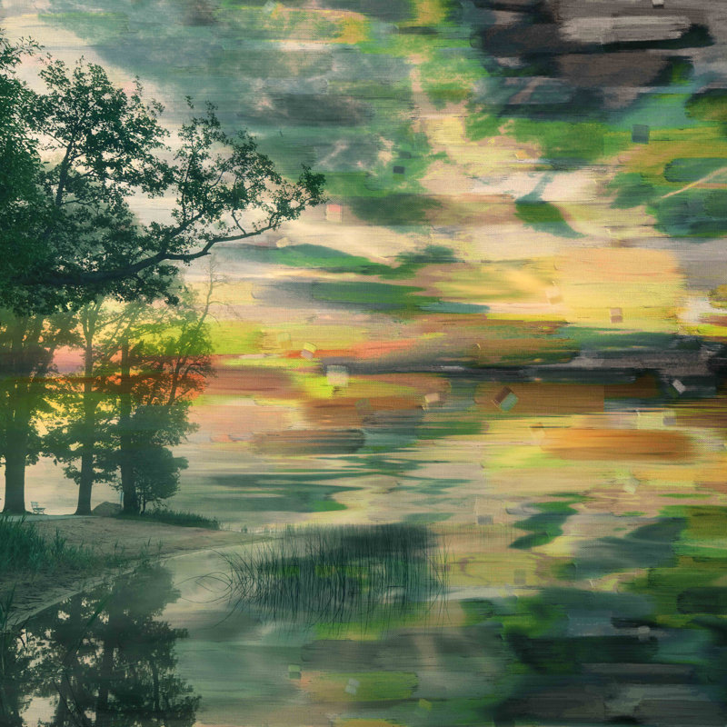 Arnfast «Lakeside Trees» par Parvez Taj - reproduction de photo sur toile, H 48 po x l 48 po
