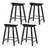 Maven Lane Luna Backless Wooden Kitchen Stool-92610972-93051216-120617271