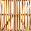 Modern Bohemian Natural Rattan Wide Seat Lounge Chair
