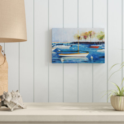 Mooring Basin by Curt Crain - Painting on Canvas